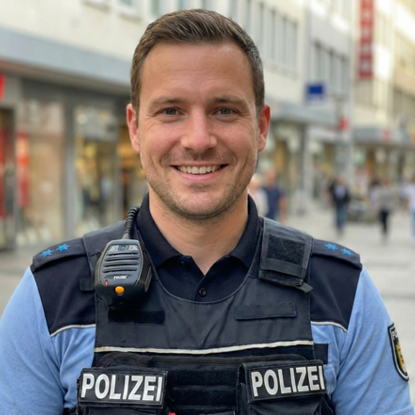 Polizist in Uniform OPTINVEST Beamte