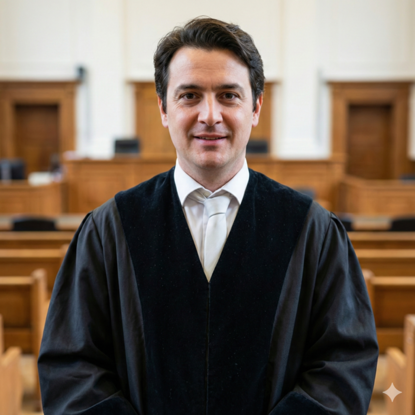 Staatsanwalt in Robe OPTINVEST Beamte